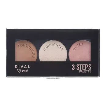 Paletka dekorativní kosmetiky RIVAL Loves Me Konturovací paletka 3 steps 10 g