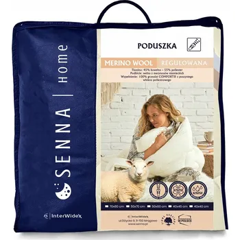 Polštář POLŠTÁŘ 40x40 VLNĚNÝ MERINO - NASTAVITELNÝ