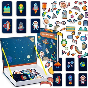 magnetka pro dítě Magnetická skládanka Kniha Vesmír Hvězdy