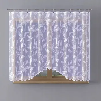 Obraz Krásná záclona s bílými lístky Bonnie A118 300x160 cm