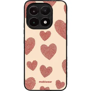 Pouzdro na mobilní telefon Lesklý kryt Mobiwear Glossy - Xiaomi 15T - GP93G Otisk srdce (Prémiové lesklé pouzdro, obal, kryt Mobiwear Glossy na mobil Xiaomi 15T - GP93G Otisk srdce, materiál Plast + TPU silikon - krytí po všech stranách, neošoupatelný potisk, tenké provedení, možno