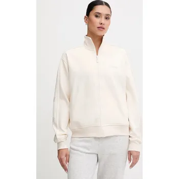 Dámská mikina Mikina Guess OCTAVIA dámská, béžová barva, s kapucí, s aplikací, V5BQ15 KCX22 V5BQ15.KCX22 01X, vel. XL