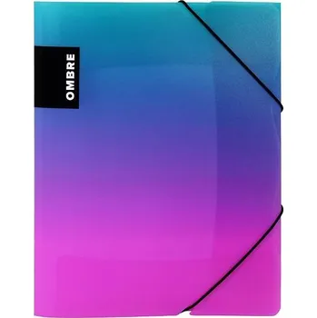 KARTON P+P OMBRE sloha s gumou A4 PP, růžová