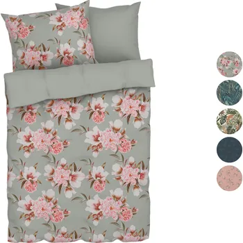 Povlečení LIVARNO home Ložní povlečení z mikrovláknitého saténu, 200 x 220 cm, 70 x 90 cm