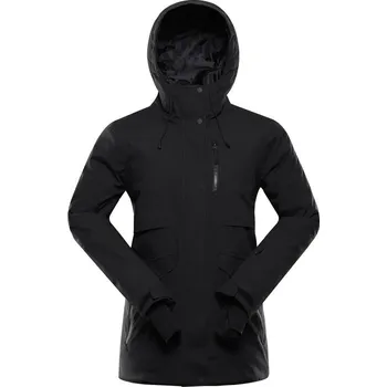 bunda dámská ALPINE PRO LADINA zimní s membránou PTX černá
