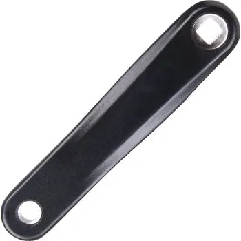 Kľuka ľavá duralová, čierna 152mm