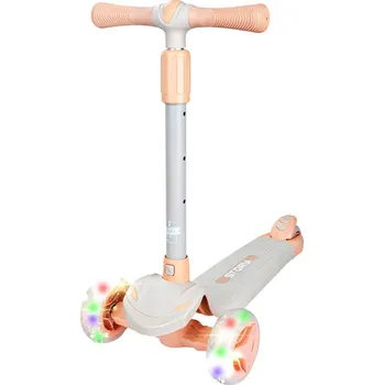 Koloběžka Dětská tříkolová koloběžka Story Mini Friends s LED kolečky scooter , bílá