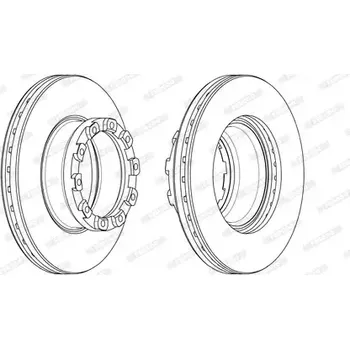 Brzdový kotouč FERODO Brzdový kotouč PREMIER - 430 mm FE FCR358A