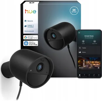 IP kamera Venkovní Drátová IP Kamera 2K QHD 1440p Zigbee WiFi Secure Philips HUE