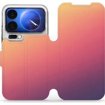 Pouzdro na mobilní telefon Flipové pouzdro Mobiwear - Xiaomi 17 Pro - VP66S Oranžový odstín (Knížkové flip pouzdro, obal, kryt na mobil Xiaomi 17 Pro - VP66S Oranžový odstín, materiál Umělá kůže + TPU - ochrana 360°, stojánek, silikonová vanička, magnetické zavírání)