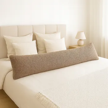 Polštář DLOUHÝ polštář s povlakem 40x145 pro spaní na BOKU BŘICHU boucle BUKLA W83