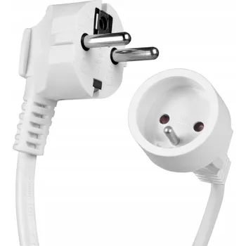 Napájecí kabel Vayox jednoduchý Prodlužovací Kabel 3 m 1 ks zásuvky bílý