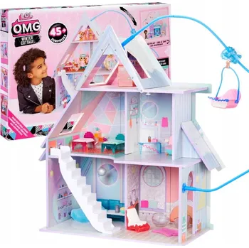 Domeček pro panenku LOL Surprise Winter Cottage Dřevěný Domeček pro Panenky Zimní 120001