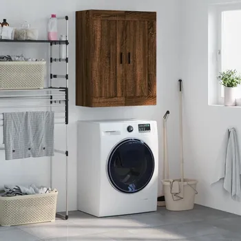 Příborník do zásuvky Nástěnná skříňka hnědý dub 69,5 x 34 x 90 cm kompozitní dřevo