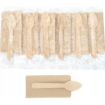 Příbor Dřevěné lžičky balené jednotlivě (11 cm)