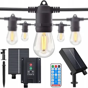 Venkovní osvětlení Girlanda Led Light 1000 cm solární