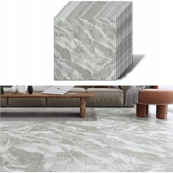 vinylová podlaha Samolepicí vinylové dlaždice VEELIKE do kuchyně a koupelny 30x30 cm, 12 ks