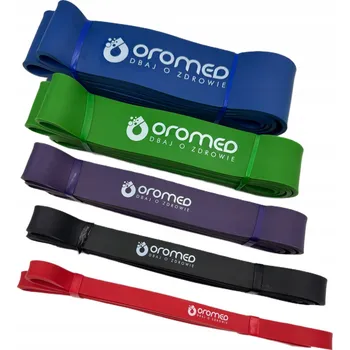 OROMED Sada 5 posilovacích gum POWER BAND ORO-BAND 5