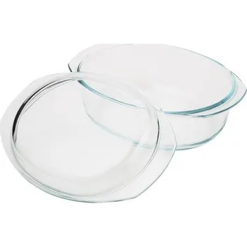 Mísa 3,5 l ovál+víko, 33x23x14cm, var.sklo,zapék. ARIZONA