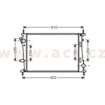 Chladič motoru Chladič, chlazení motoru ACI 17002329