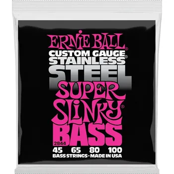 Příslušenství pro strunný nástroj Struny ERNIE BALL 2844 z nerezové oceli (45-100)