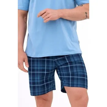 Pánská móda Pánské pyžamo Cornette North 3 Světle modrá S