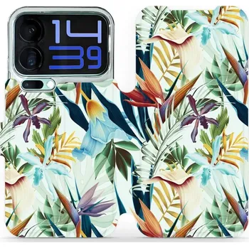 Pouzdro na mobilní telefon Flipové pouzdro Mobiwear - Xiaomi 17 Pro Max - M071P Flóra (Knížkové flip pouzdro, obal, kryt na mobil Xiaomi 17 Pro Max - M071P Flóra, materiál Umělá kůže + TPU - ochrana 360°, stojánek, silikonová vanička, magnetické zavírání)