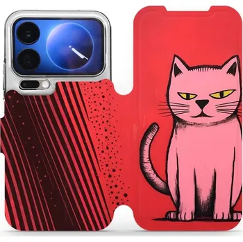 Pouzdro na mobilní telefon Flipové pouzdro Mobiwear - Xiaomi 17 Pro - VP54S Kocourek (Knížkové flip pouzdro, obal, kryt na mobil Xiaomi 17 Pro - VP54S Kocourek, materiál Umělá kůže + TPU - ochrana 360°, stojánek, silikonová vanička, magnetické zavírání)