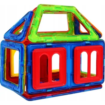 ostatní stavebnice Mini sada magnetických Stavebnice pro děti, 3 barevné prvky, 13 ks