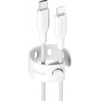 Datový kabel PanzerGlass empower 60W USB-C to Lightning USB 2.0 1.2m bílá (198230)