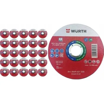 Řezný kotouč Řezný kotouč na kov Wurth 0669631250 125x22,2 mm