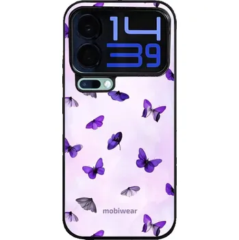 Pouzdro na mobilní telefon Lesklý kryt Mobiwear Glossy - Xiaomi 17 Pro Max - GP77G Fialoví motýlci (Prémiové lesklé pouzdro, obal, kryt Mobiwear Glossy na mobil Xiaomi 17 Pro Max - GP77G Fialoví motýlci, materiál Plast + TPU silikon - krytí po všech stranách, neošoupatelný potisk,)