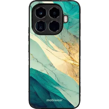 Pouzdro na mobilní telefon Lesklý kryt Mobiwear Glossy - Xiaomi 15T Pro - G024G - Zlatavý a zelenkavý mramor (Prémiové lesklé pouzdro, obal, kryt Mobiwear Glossy na mobil Xiaomi 15T Pro - G024G - Zlatavý a zelenkavý mramor, materiál Plast + TPU silikon - krytí po všech stranách,)