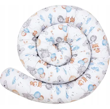 Prostěradlo CHRÁNIČ DO POSTÝLKY Válec Bavlna 300 cm JUKKI