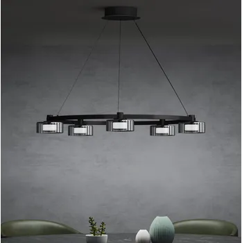 LED černý lustr na lanku ALIVETTA 7915-5A LED/25W/100-260V 3000-6000K