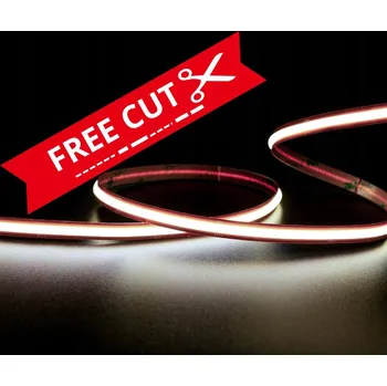 LED páska Profesionální COB LED pásek FREECUT 13W 528 diod/m 12V studená bílá 25m 8mm