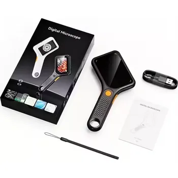 Lupa Nakida i380 digitální mikrolupa (mikroskop) 500×, 3" LCD, USB-C, PC připojení (digitální mikrolupa | digitální mikroskop | mikrolupa s displejem | lupa na bankovky | lupa na šperky | lupa na PCB | lupa 500× | lupa s led osvětlením | přenosný mikroskop |)