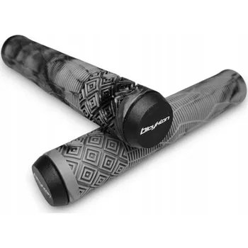 grip GRIPY / RUKOJETI pro freestyle koloběžku BICYKLON PUSH-ON - Šedé/Černé