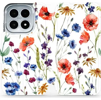Pouzdro na mobilní telefon Flipové pouzdro Mobiwear - Xiaomi 17 - MP04S Luční kvítí (Knížkové flip pouzdro, obal, kryt na mobil Xiaomi 17 - MP04S Luční kvítí, materiál Umělá kůže + TPU - ochrana 360°, stojánek, silikonová vanička, magnetické zavírání)