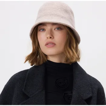 Čepice Reserved - Bucket klobouk z vlny - pšeničná - 631FE-12X - 631FE-12X-S