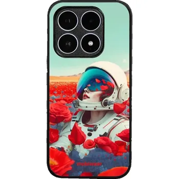 Pouzdro na mobilní telefon Lesklý kryt Mobiwear Glossy - Xiaomi 17 - G001G Astronautka v květech (Prémiové lesklé pouzdro, obal, kryt Mobiwear Glossy na mobil Xiaomi 17 - G001G Astronautka v květech, materiál Plast + TPU silikon - krytí po všech stranách, neošoupatelný potisk, tenk