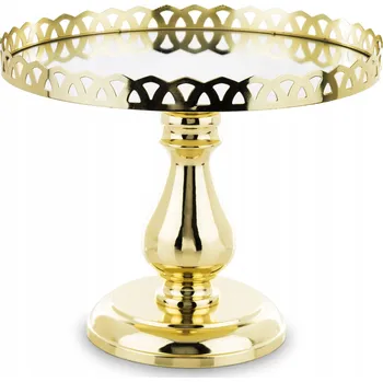 Podnos podnos zlatý kovový zrcadlový glamour