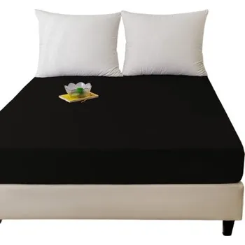 Prostěradlo PROSTĚRADLO S GUMOU 80x200x20 CM ČERNÉ MIKROVLÁKNO