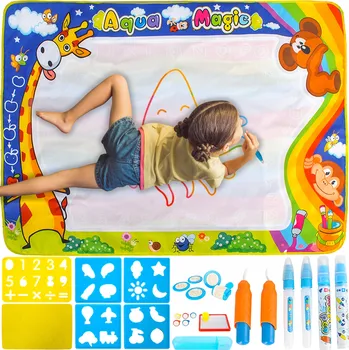 Obraz Vodní podložka na kreslení XXL FIXY PENÁLNÍK S KOLEČKEM, SADA 100x80 CM