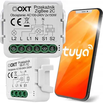 IP kamera Mini modul OXT relé se 2 okruhy ZigBee TUYA