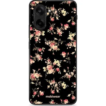 Pouzdro na mobilní telefon Lesklý kryt Mobiwear Glossy - OnePlus Nord CE5 - G039G - Květy na černé (Prémiové lesklé pouzdro, obal, kryt Mobiwear Glossy na mobil OnePlus Nord CE5 - G039G - Květy na černé, materiál Plast + TPU silikon - krytí po všech stranách, neošoupatelný potisk,)