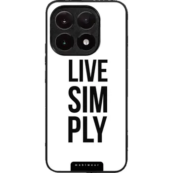Pouzdro na mobilní telefon Lesklý kryt Mobiwear Glossy - Xiaomi 15T - G070G Live simply (Prémiové lesklé pouzdro, obal, kryt Mobiwear Glossy na mobil Xiaomi 15T - G070G Live simply, materiál Plast + TPU silikon - krytí po všech stranách, neošoupatelný potisk, tenké provedení, možno