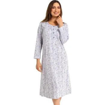 Dámská noční košile Dámská noční košile 017/52 REGINA modrá světlá XL