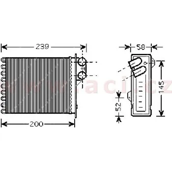 Výměník tepla Výměník tepla, vnitřní vytápění ACI 43006398