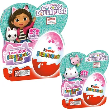 Kinder Surprise růžová vajíčka 'Gabby a domeček pro panenky' 4 ks